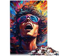 Puzzle para adultos Neon Heroes Puzzles para adultos 1000 puzzles 14,96 pulgadas x 20,47 pulgadas Puzzle de cartón para adultos y niños a partir de 14 años Juego desafiante
