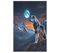 Puzzle para adultos, puzles de animales y lobos, 1000 piezas, adecuado para adultos y niños a partir de 12 años, gran regalo (78 x 53 cm)