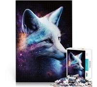 Puzzle para adultos, White Fox Galaxy, 2000 piezas, 27,56 x 39,37 pulgadas, rompecabezas de mapa gris para adultos y niños a partir de 14 años, regalo para adultos y niños