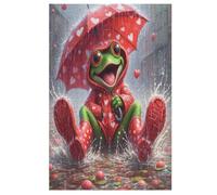 Puzzle para adultos y niños, rana, 1000 piezas, rompecabezas creativos de madera, para adultos, regalos 78 x 53 cm