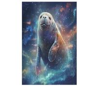 Puzzle para niños, manatí de mar para adultos, puzles de madera de 1000 piezas, para adolescentes y adultos, 78 x 53 cm