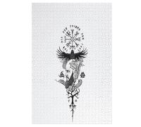 Puzzle para niños, mito vikingo para adultos, puzle de madera de 1000 piezas, para adolescentes y adultos, gran (78 x 53 cm)
