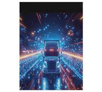 Puzzle para niños, puzles de camiones para adultos, 300 piezas, rompecabezas de madera para adolescentes, 42 x 30 cm
