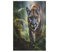 Puzzle para niños, puzles de Puma para adultos, puzles de madera de 1000 piezas para adolescentes, gran (78 x 53 cm)