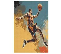 Puzzle para niños, puzzle de baloncesto para adultos, 1000 piezas, rompecabezas de madera para adolescentes y adultos, gran (78 x 53 cm)
