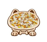 Puzzle para Perros, Juguete de decoración educativa Colorido, Juego de de Madera de 115 Piezas, Material MDF, Actividad de Desarrollo Cerebral, para niños niñas Familia, Coche de Playa d
