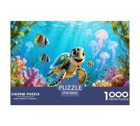Puzzle Paraíso Submarino De 1000 Piezas Animal Rompecabezas para Adultos De 1000 Piezas Pintura Entretenimiento Creativo 38x26cm/1000pcs