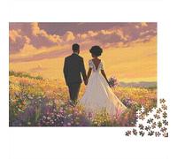 Puzzle Paseo de Pareja de Bodas De 1000 Piezas Interesante Rompecabezas Hombres Y Mujeres De 1000 Piezas Obra De Arte Entretenimento 52x38cm/1000pcs