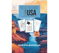 Puzzle Passport USA: A Travel-Themed Collection of USA Word Searches and Crosswords, Discover USA Landmarks, Culture, and Geography | 6x9 inches, 252 pages | 100 puzzles