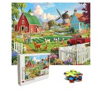 Puzzle pastar Puzzle 1500 Piezas, Rompecabezas Adultos, cortijo Puzzles de Madera, Gigante Imposible Jigsaw para Toda La Familia 87xx57 cm, Creativa Adultos Puzzles Estilo Clásico, Multicolor 8p-654