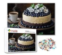 Puzzle Pastel Puzzle 1000 Piezas Café, Rompecabezas Imposible Desafiante, Adultos Madera Jigsaw, Juegos de Rompecabezas para Toda la Familia con Reducción de Presión, Regalos para Mujeres Hombres G-4