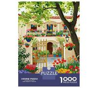 Puzzle Patio Estilo español De 1000 Piezas Rompecabezas Adultos De 1000 Piezas Obra De Arte Hobby 70x50cm/1000pcs