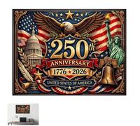 Puzzle patriottico del 250° anniversario Degli Stati Uniti, 1000 pezzi per adulti, Puzzle con Bandiera Degli Stati Uniti, Aquila, ideale per decorazioni per la casa e Regali (14.9in 500PCS)