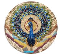 Puzzle Pavo Real 1000 Piezas para Adultos Juego EduGatoivo de cartón Puzzle Pavo Real Compuesto por Granos Decorativo Regalo Original 1000pcs (67.5x67.5cm)