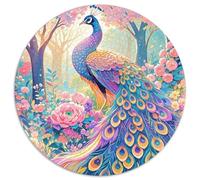 Puzzle Pavón 1000 Piezas para Adultos Y Niños Juego EduGatoivo De Cochetón Rompecabezas Pavón Campo Flores Decorativo Regalo para Hombre 1000pcs (67.5x67.5cm)