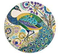 Puzzle Pavón 1000 Piezas para Adultos Y Niños Juego Familiar De Cochetón Rompecabezas Pavón Flores Decorativo Regalo Original 1000pcs (67.5x67.5cm)