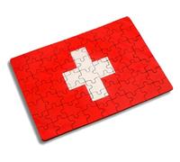 Puzzle PEQUEÑO TAMAÑO Aprox. A5 DE 63 Piezas Bandera Suiza Pais Gobierno Suizo suizos nacion Rompecabezas puzle