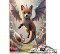Puzzle per adulti e adolescenti Flying Fox con Ali di Drago, Puzzle di Carta per adulti, Regali di Natale dai 14 Anni in su, 38x26 cm/1000 pezzi