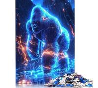 Puzzle per adulti e adolescenti Voltage King - Il risveglio del Gorilla al Neon Puzzle di Carta per adulti Regali di Natale Regalo per adolescenti 38x26 cm/1000 pezzi