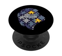 Puzzle Perfection Piece by Piece Mindset Design PopSockets PopGrip Adhesivo