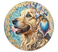 Puzzle Perro 1000 Piezas para Adultos Y Niños Juego Difícil De Cochetón Rompecabezas Perro Dorado Mosaico Decorativo Regalo para Hombre 1000pcs (67.5x67.5cm)