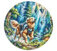 Puzzle Perro 1000 Piezas para Adultos Y Niños Juego Familiar De Cochetón Rompecabezas Golden Bosque Armadura Decorativo Regalo Ideal 1000pcs (67.5x67.5cm)