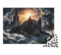 Puzzle Perro Mágico del Infierno De 1000 Piezas Interesante Rompecabezas para Adultos De 1000 Piezas Pintura Entretenimento 52x38cm/1000pcs