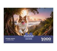 Puzzle Perro Pastor Shetland 1000 Piezas - para Adultos Rompecabezas De Selva Tropical, Juego Divertido E Instructivo Decorativo, Regalo Original 52x38cm/1000pcs
