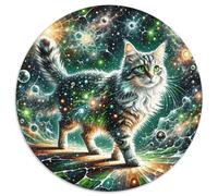 Puzzle Persian Gato 1000 Piezas para Adultos Y Niños Juego Difícil De Cochetón Puzzles Persa Espacio Cuántico Decorativo Regalo Original 1000pcs (67.5x67.5cm)