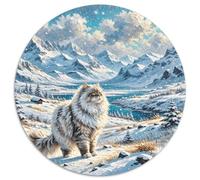 Puzzle Persian Gato 1000 Piezas para Adultos Y Niños Juego Difícil De Cochetón Puzzles Persa Montaña Nieve Decorativo Regalo Original 1000pcs (67.5x67.5cm)