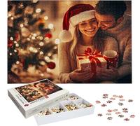 Puzzle Personalizado con Foto 1000 1500 2000 3000 4000 5000 Piezas Puzzle de Madera Personalizable con tu Imagen Regalo Original, con Texto Familia, Mascotas, Cumpleaños, Navidad y Halloween h-4355