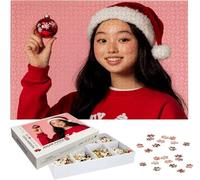 Puzzle Personalizado con Foto 1000 1500 2000 3000 4000 5000 Piezas Puzzle de Madera Personalizable con tu Imagen Regalo Original, con Texto Familia, Mascotas, Cumpleaños, Navidad y Halloween h-331