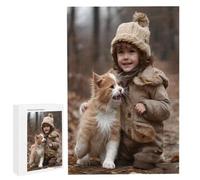 Puzzle Personalizado con Foto 35 Piezas, Rompecabezas de Madera Personalizable con tu Propia Imagen, Regalo para Madres/Parejas/Novios - para Montar Regalo Original Diferentes Tamaños Disponible d-135