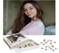 Puzzle Personalizado con Foto, Personalizada Rompecabezas Personalizado Diseña tu Logo Foto o Texto, Personalizado Navidad Halloween San Valentín Parejas Niños Familia Amigos h-1309