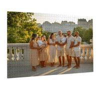 Puzzle Personalizado con Foto, Personalizada Rompecabezas Personalizado Diseña tu Logo Foto o Texto, Personalizado Navidad Halloween San Valentín Parejas Niños Familia Amigos C-172
