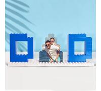 Puzzle Personalizado de Bloques, Dad Puzzle de Foto Personalizado Imagen en Forma de corazón Decoración romántica Día del Padre, Regalos para papá, Padre, Abuelo