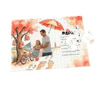 Puzzle Personalizado para Día del Padre - Foto y Texto - Varios Tamaños (540 Piezas)