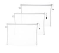 Puzzle Piece Storage Bags - Building Block Toy Board Game Storage,3pcs Extra Large Pouch Multipurpose, Nylon Clear Zipper Bags For School Supplies, Puzzles & Games Organizing Śtorage