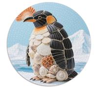 Puzzle Pingüino 1000 Piezas para Adultos Juego EduGatoivo de cartón Rompecabezas Pingüino Conchas Decorativo Regalo Ideal 1000pcs (67.5x67.5cm)