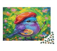 Puzzle Pintor Pájaro De 1000 Piezas Animales Rompecabezas Hombres Y Mujeres De 1000 Piezas Decoracion Entretenimento 70x50cm/1000pcs