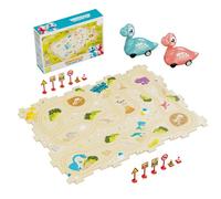 Puzzle Pista De Carreras,Juguete Educativo STEM,Set Construcción Pista Coche Puzzle Dinosaurio - Para Niños Casa Preescolar Guardería Aula Sala de Juegos Cumpleaños Y Navidad