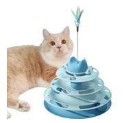 Puzzle - Pista Interactiva De Bolas Para Gatos, Juego De Círculo, Unidad Con Bolas Móviles | Creativos De Larga Duración, Diseño Moderno, Ejercicio Mental, Juguetes