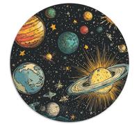 Puzzle Planetaas cósmicos 1000 Piezas para Adultos Juego Difícil de cartón Rompecabezas Espacio Planetas Stars Decorativo Regalo para Hombre 1000pcs (67.5x67.5cm)