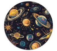 Puzzle Planetaas cósmicos 1000 Piezas para Adultos Juego EduGatoivo de cartón Puzzles Planetaas de Diferentes Tamaños Decorativo Regalo para Hombre 1000pcs (67.5x67.5cm)