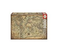 Puzzle PLANISFERA - 3000 piezas - Marca EDUCA - Viajes y mapas
