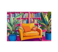 Puzzle Planta Puzzle 6000 Piezas Estante para Libros Imposible, DIY Obra de Arte de Juego de Rompecabezas para Adultos, Rompecabezas de Alta Definición Multicolor, Decoracion Hogar 105x179cm E-1595