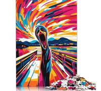 Puzzle Pop Art Vision of The Scream 1000 pezzi per adulti Puzzle per adulti per adulti e adolescenti dai 12 Anni in su 1000 pezzi (75x50 cm)