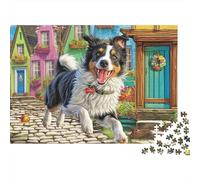 Puzzle Premium 1000 Piezas Perro Pastor - Educativo Y Relajante, Piezas Resistentes, Regalo Caja con Póster para Decoración, 38x26cm/1000pcs