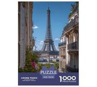 Puzzle Premium 1000 Piezas Torre Eiffel - Educativo Y Relajante, Piezas Resistentes, Regalo Caja con Póster para Decoración, Lugares pintorescos, 70x50cm/1000pcs