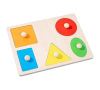 Puzzle - Pro | Wooden Shapes - Puzzle En Bois Multi-Formes Éducatifs | Préscolaires Pour Jeu De Correspondance De Formes Colorées Performance | 2026 Pro